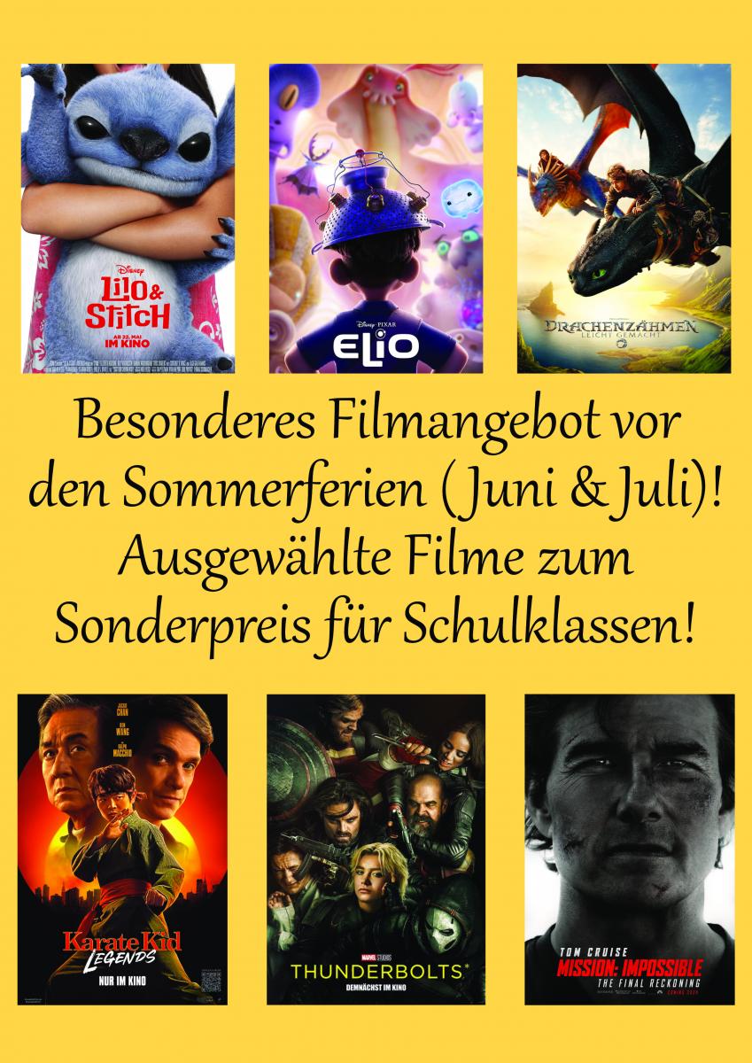 Das besondere Filmangebot vor den Ferien! 